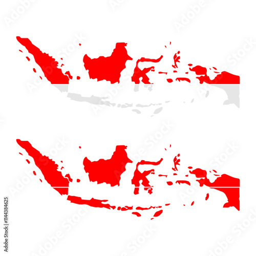 Indonesia map icon vectors illustration symbol design