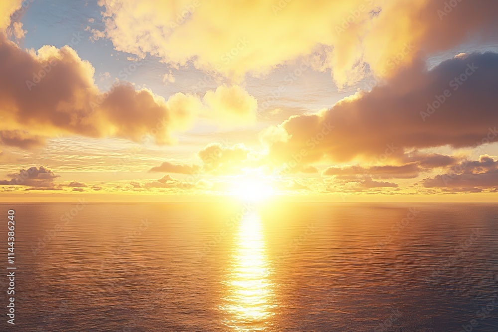Stunning sunset and clouds at Lake Superior's horizon. Stunning sunset and clouds at Lake Superior's horizon.