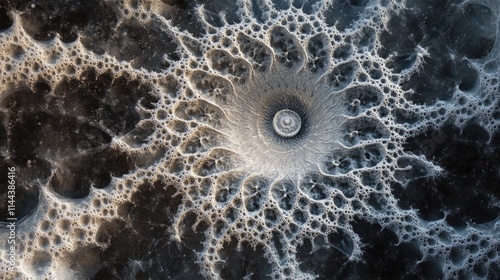 Wallpaper Mural Abstract portrayal of virus replication shown as an artistic fractal, viruses, molecular replication concept  Torontodigital.ca