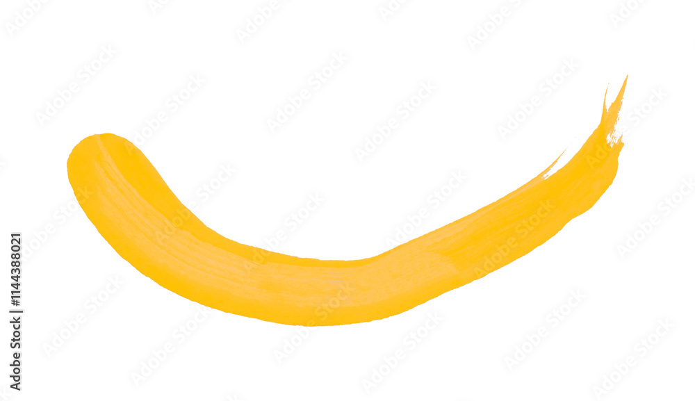 Horizontal yellow brush strokes on transparent background Horizontal yellow brush strokes on transparent background