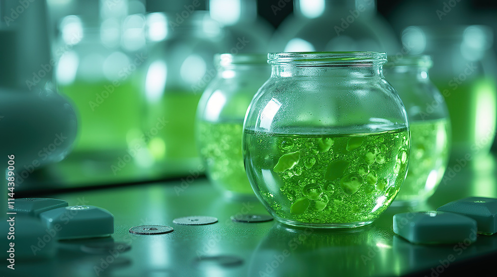 Advanced biotechnology research in laboratory developing green algae biofuel for sustainable biodiesel production and renewable energy solutions Advanced biotechnology research in laboratory developing green algae biofuel for sustainable biodiesel production and renewable energy solutions