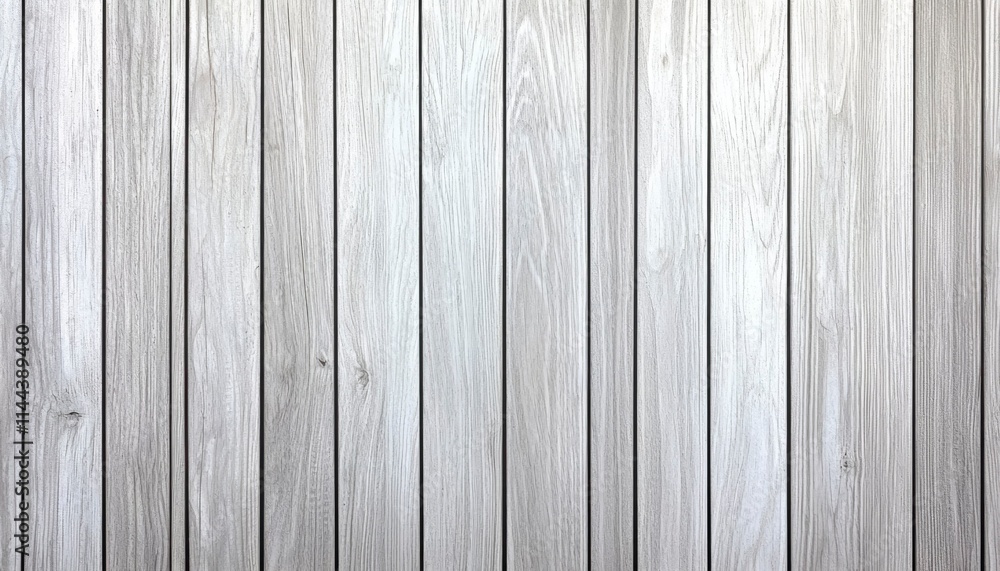 Obraz premium Light Gray Vertical Wooden Planks Background Texture