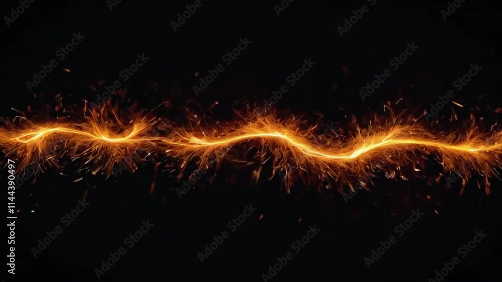 Detail of fire sparks isolated on black background, 4k High-Quality Wallpaper Background Animation Video Detail of fire sparks isolated on black background, 4k High-Quality Wallpaper Background Animation Video