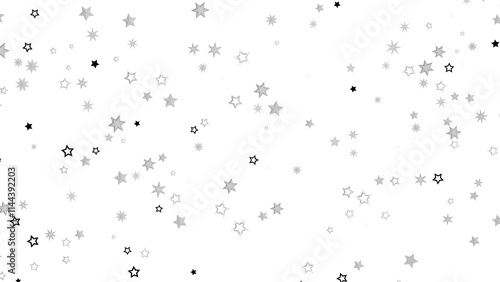 Photography A black background with a scattering of silver stars