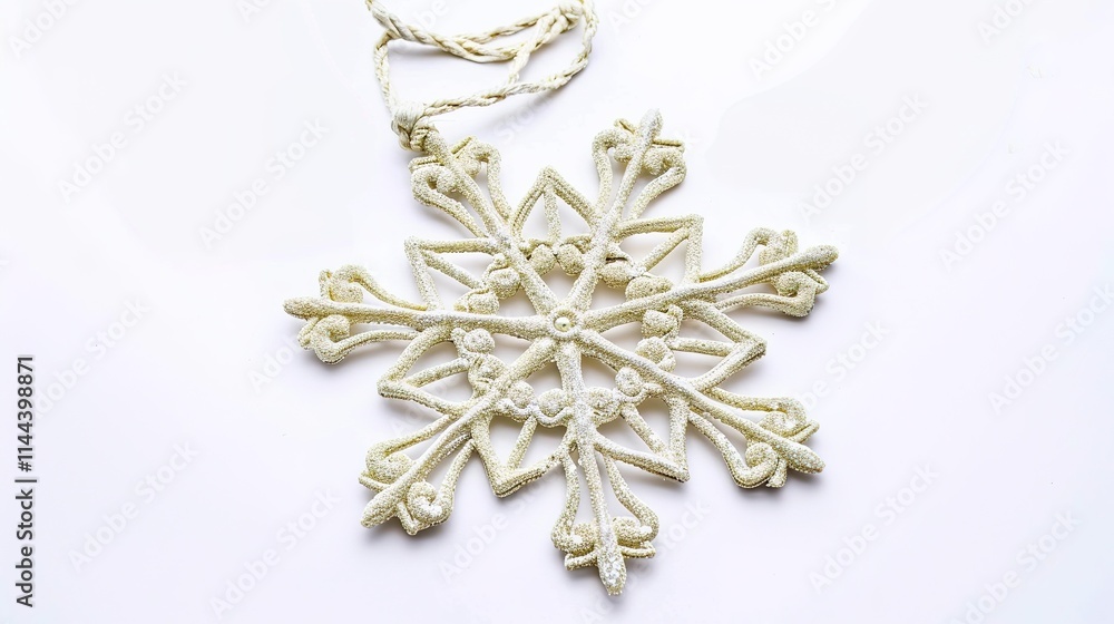 The Delicate Snowflake Isolated on White Background: A Captivating Symbol of Winter's Beauty and Purity. The Delicate Snowflake Isolated on White Background: A Captivating Symbol of Winter's Beauty and Purity.