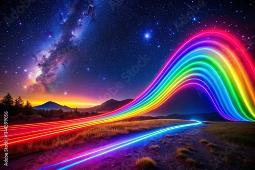 Night Photography: Visible Light Spectrum, Wavelengths & Physics Educational Image photo