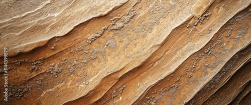 Natural Earthy Sand Layers Texture Illustrating Geological Beauty photo