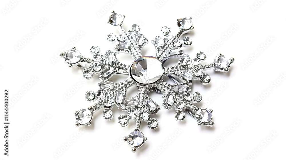 The Delicate Snowflake Isolated on White Background: A Captivating Symbol of Winter's Beauty and Purity. The Delicate Snowflake Isolated on White Background: A Captivating Symbol of Winter's Beauty and Purity.