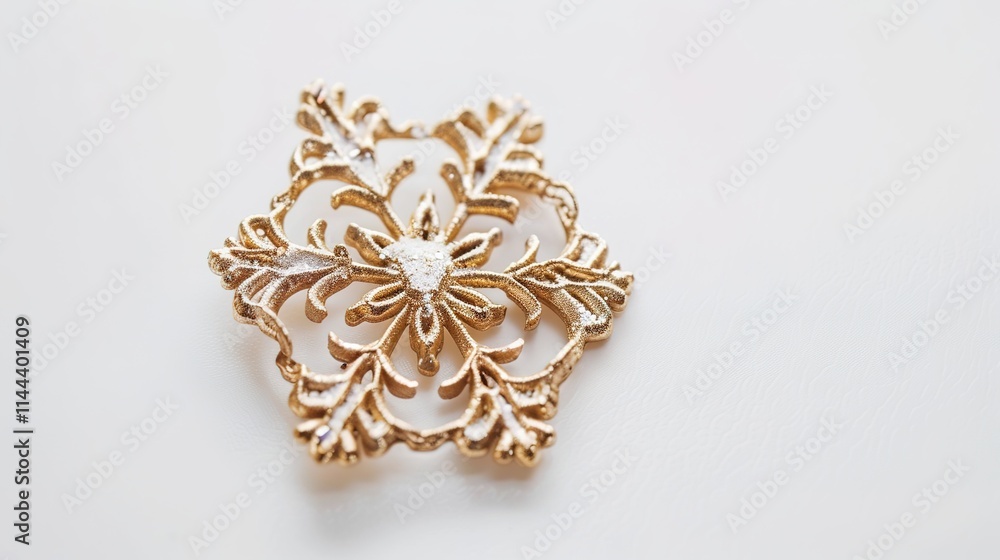 The Delicate Snowflake Isolated on White Background: A Captivating Symbol of Winter's Beauty and Purity. The Delicate Snowflake Isolated on White Background: A Captivating Symbol of Winter's Beauty and Purity.