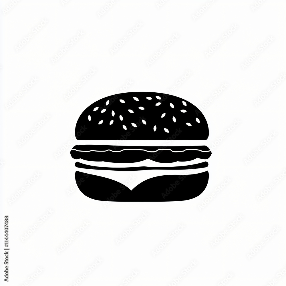 hamburguer vector icon, fast food logo, isolated on white hamburguer vector icon, fast food logo, isolated on white