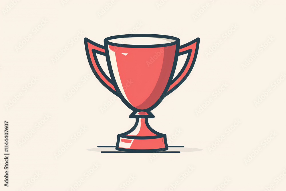 A simple illustration of a trophy, symbolizing achievement, success, and victory. A simple illustration of a trophy, symbolizing achievement, success, and victory.