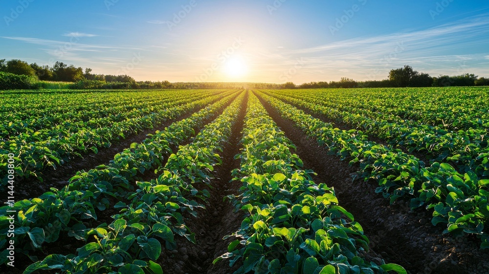 In the UK, Scotland's potato fields bask in the summer sun. In the UK, Scotland's potato fields bask in the summer sun.