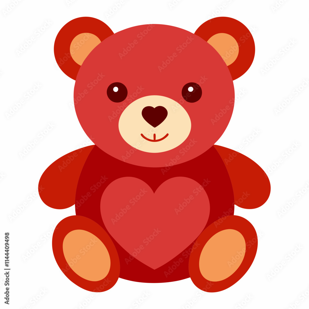 Obraz premium teddy bear with heart