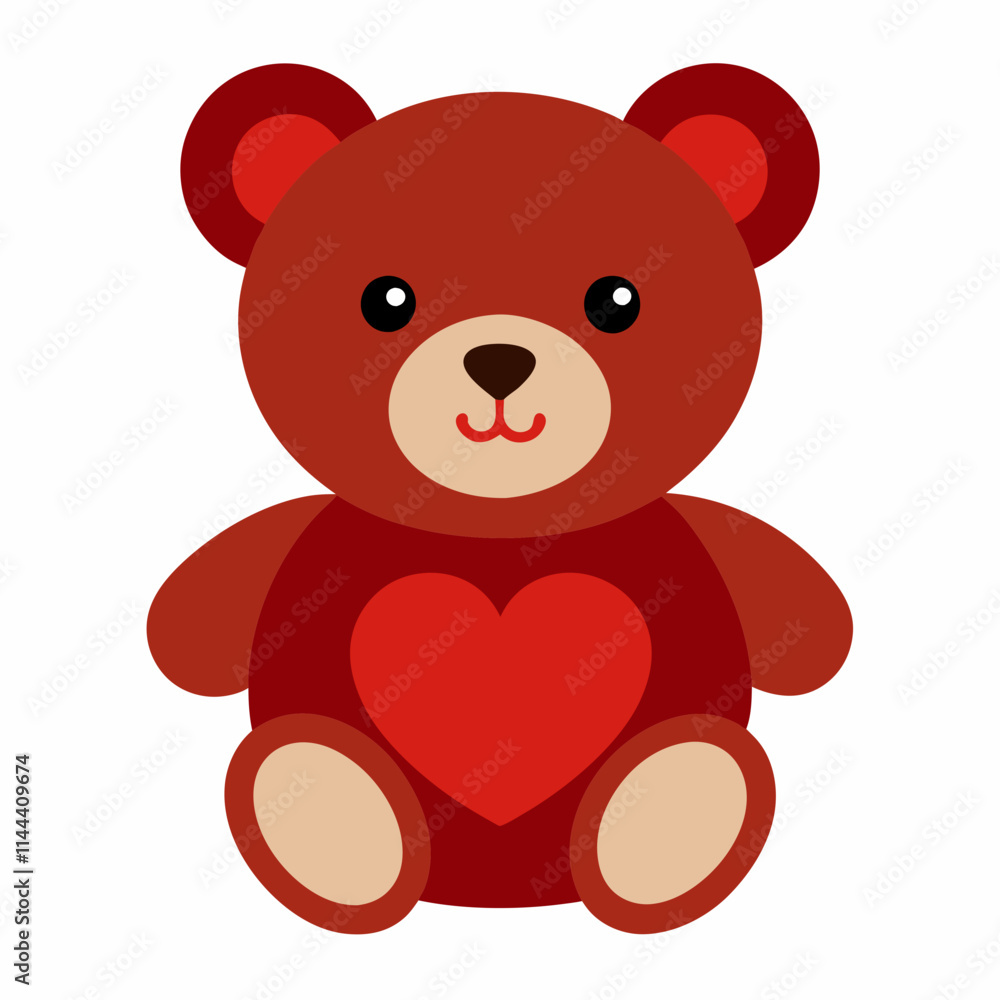 Fototapeta premium teddy bear with heart