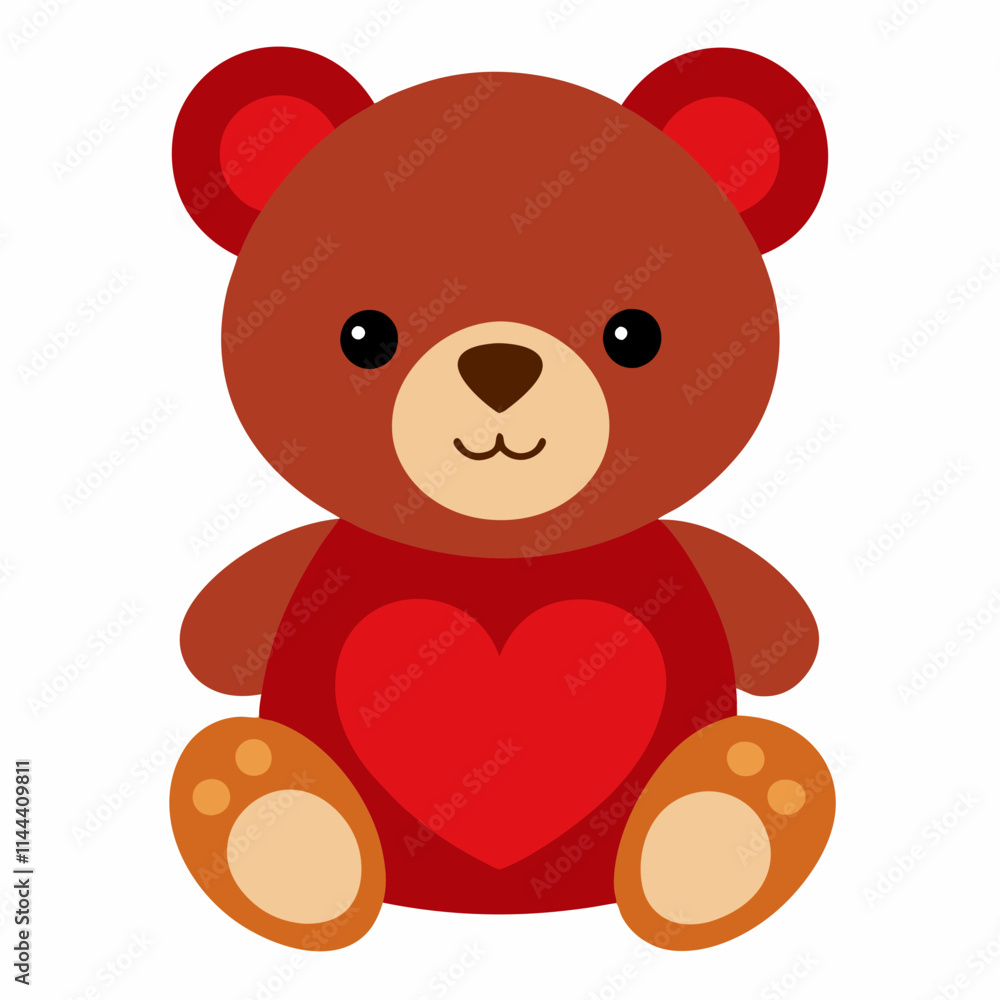 Obraz premium teddy bear with heart