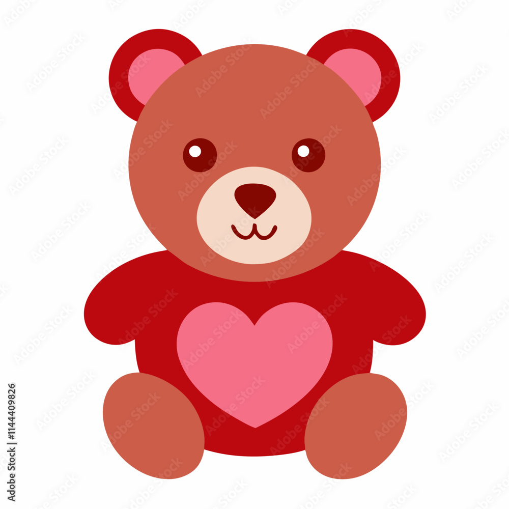 Obraz premium teddy bear with heart