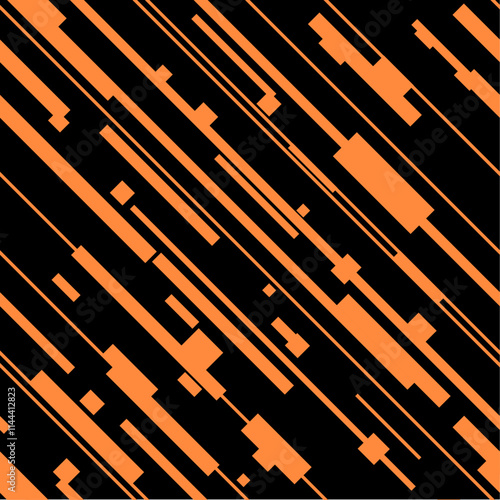 Obraz na płótnie Patrón sin costuras cyberpunk rojo: diseño futurista para textiles, fondos y ropa. Gráfico glitcheado moderno para impresión y proyectos web. Arte decorativo en estilo contemporáneo. w salonie