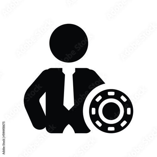 Casino dealer icon