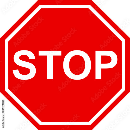 red stop traffic sign transparent.