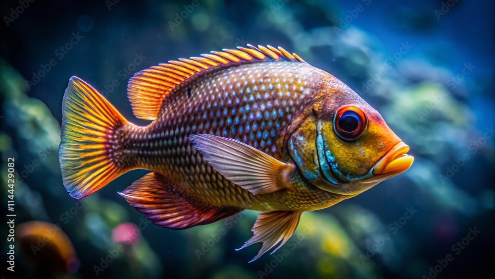Stink Fish Image: Close-up, Rule of Thirds Photography, Underwater Scene,  Ocean Life,  Marine Biology,  Unusual Fish,  Deep Sea Creature,  Rare Fish
