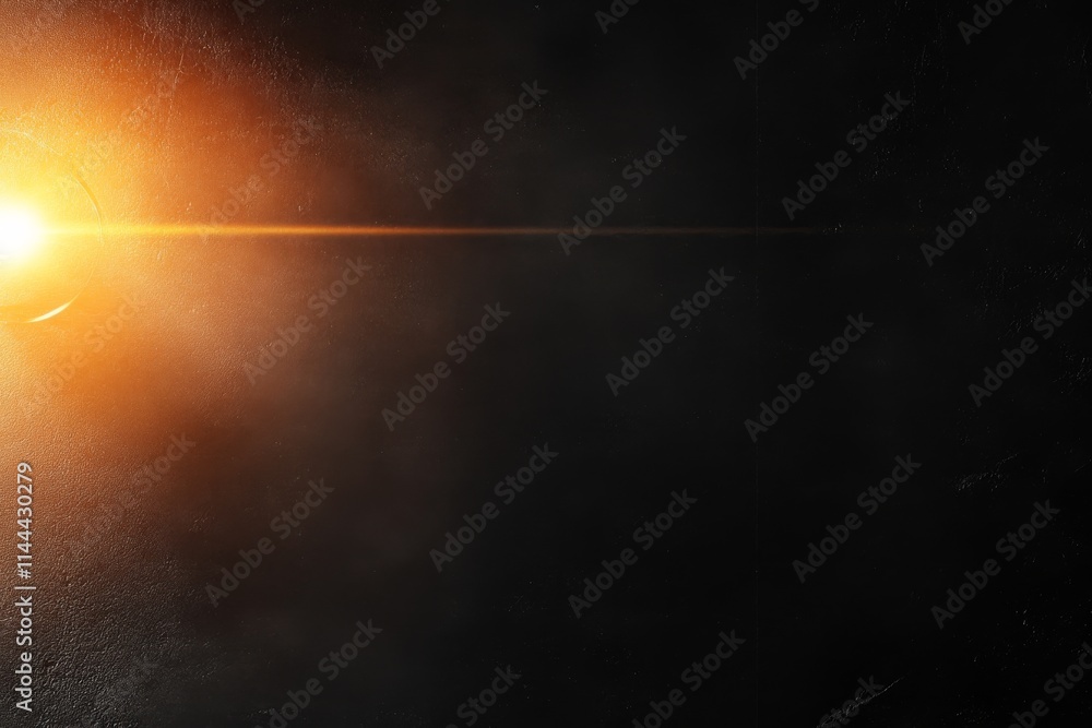 Bright light beam cutting through darkness creating a dramatic visual effect Bright light beam cutting through darkness creating a dramatic visual effect