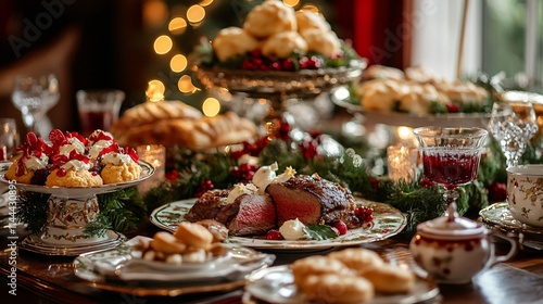 Wallpaper Mural traditional english christmas foods Torontodigital.ca