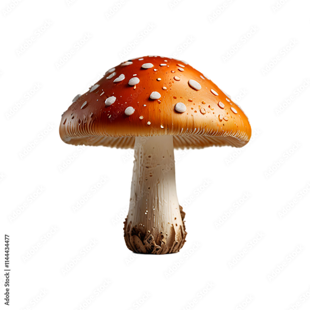 Close up Mushroom isolated on a transparent background Close up Mushroom isolated on a transparent background