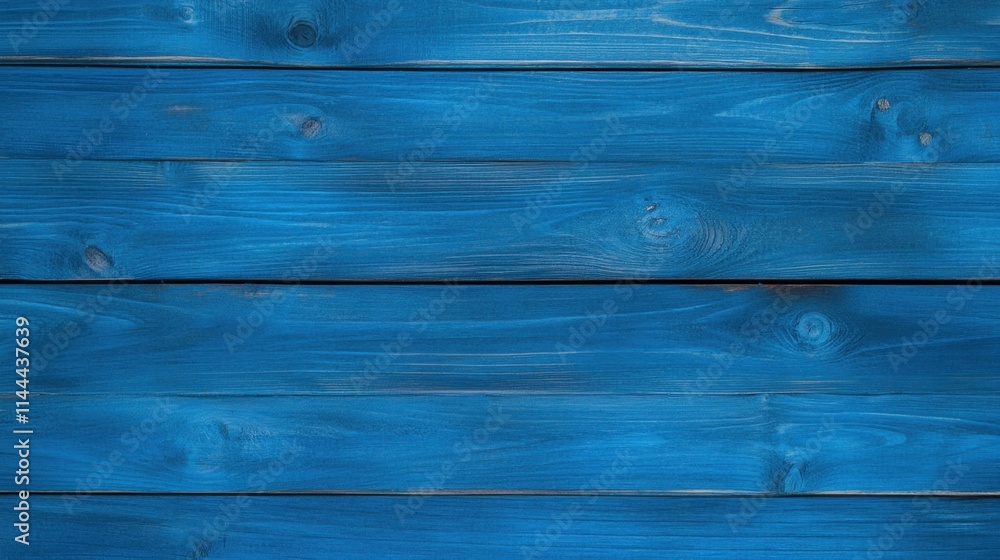 Vibrant Blue Wooden Planks with Natural Grain and Texture for Background Vibrant Blue Wooden Planks with Natural Grain and Texture for Background