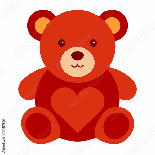 teddy bear with red heart