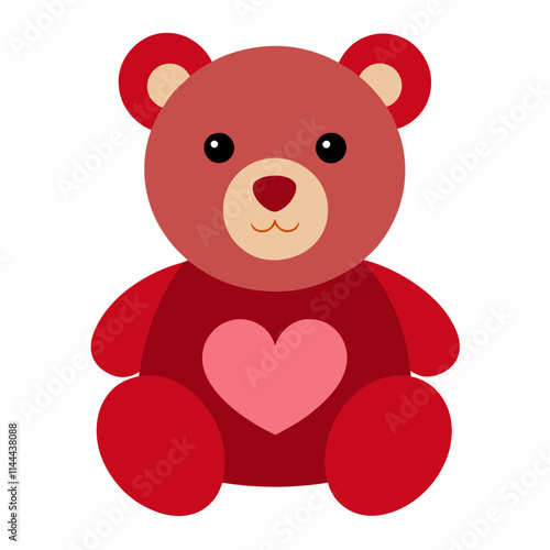 teddy bear with red heart