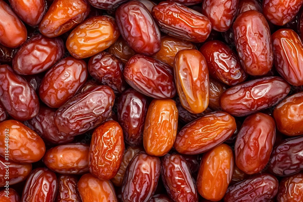 Closeup of Abundant Fresh and Dried Dates Arranged Together as Healthy Natural Snack Concept Closeup of Abundant Fresh and Dried Dates Arranged Together as Healthy Natural Snack Concept