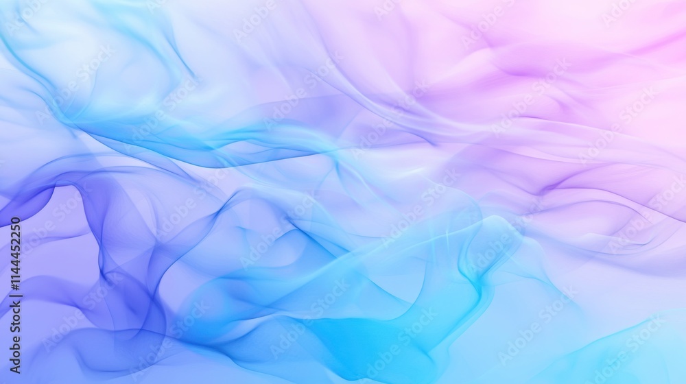 Obraz premium Ethereal Flow of Colorful Smoke Patterns in Soft Pastel Tones