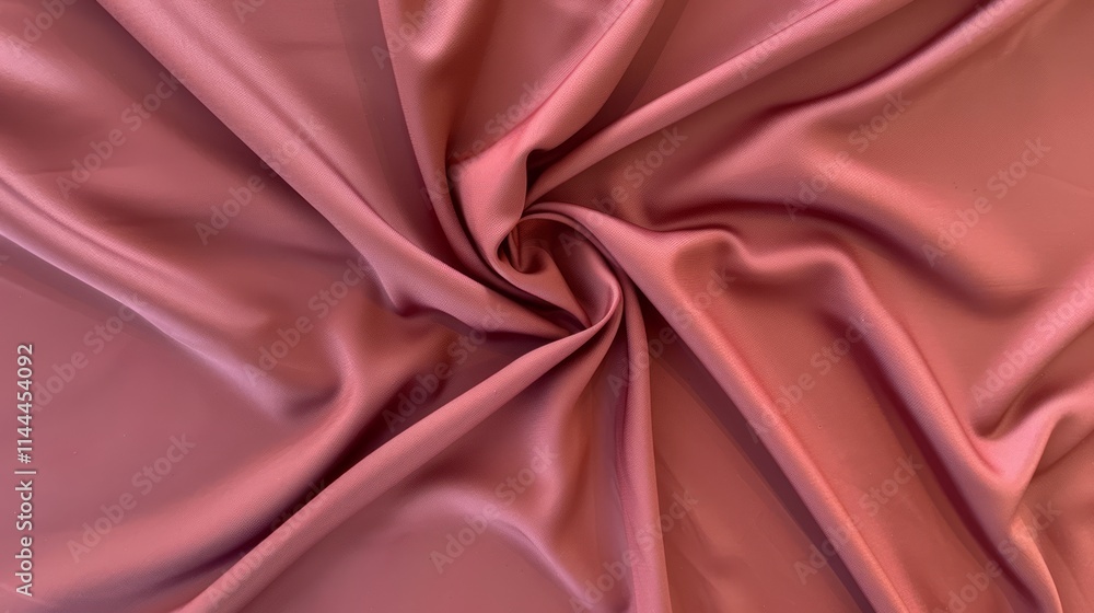 Obraz premium Moody maroon: Rich maroon fabric flowing dramatically under a sharp spotlight, casting dense, defined shadows