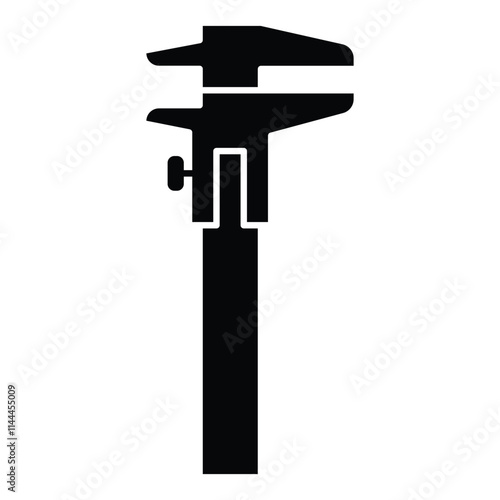 Vernier calipers icon vector design template