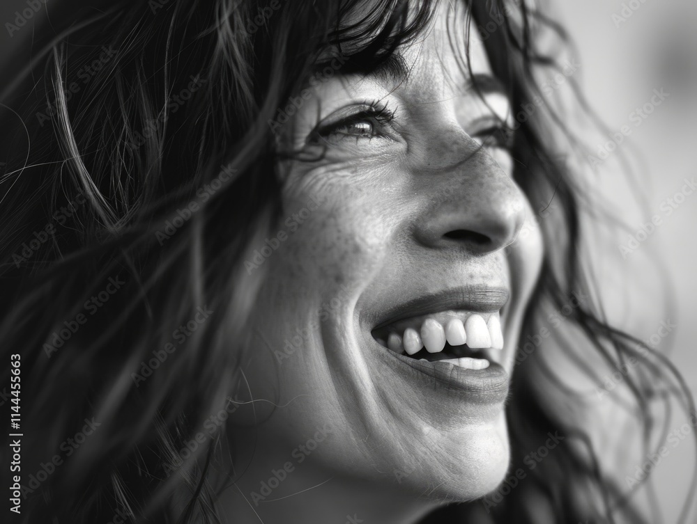 Smiling woman enjoying outdoors on a sunny day. She looks relaxed and happy, suggesting she's on vacation or adventure. Smiling woman enjoying outdoors on a sunny day. She looks relaxed and happy, suggesting she's on vacation or adventure.