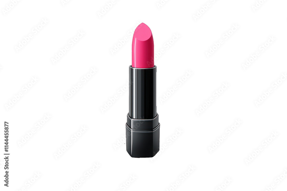 3D vector illustration of a pink lipstick, set against a crisp white background for a bold and clean look. 3D vector illustration of a pink lipstick, set against a crisp white background for a bold and clean look.
