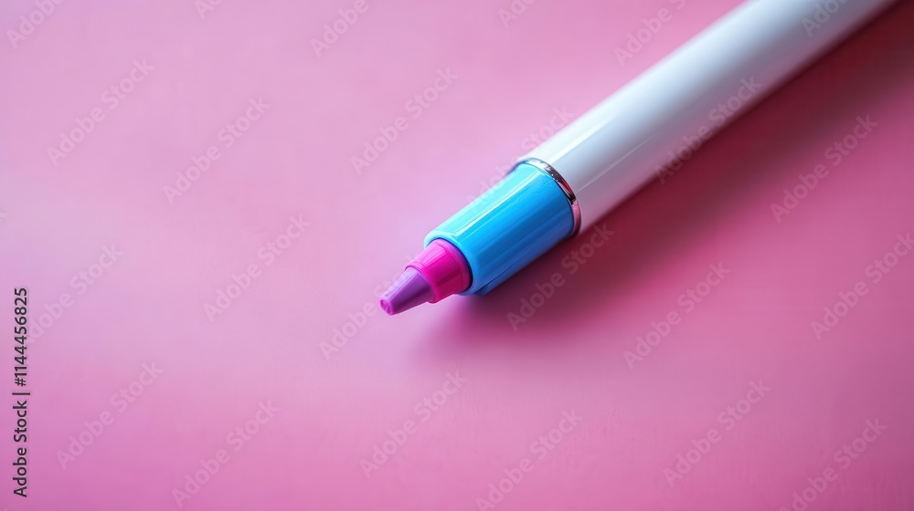 Whiteboard marker with vibrant ink, sleek design, soft lighting Whiteboard marker with vibrant ink, sleek design, soft lighting