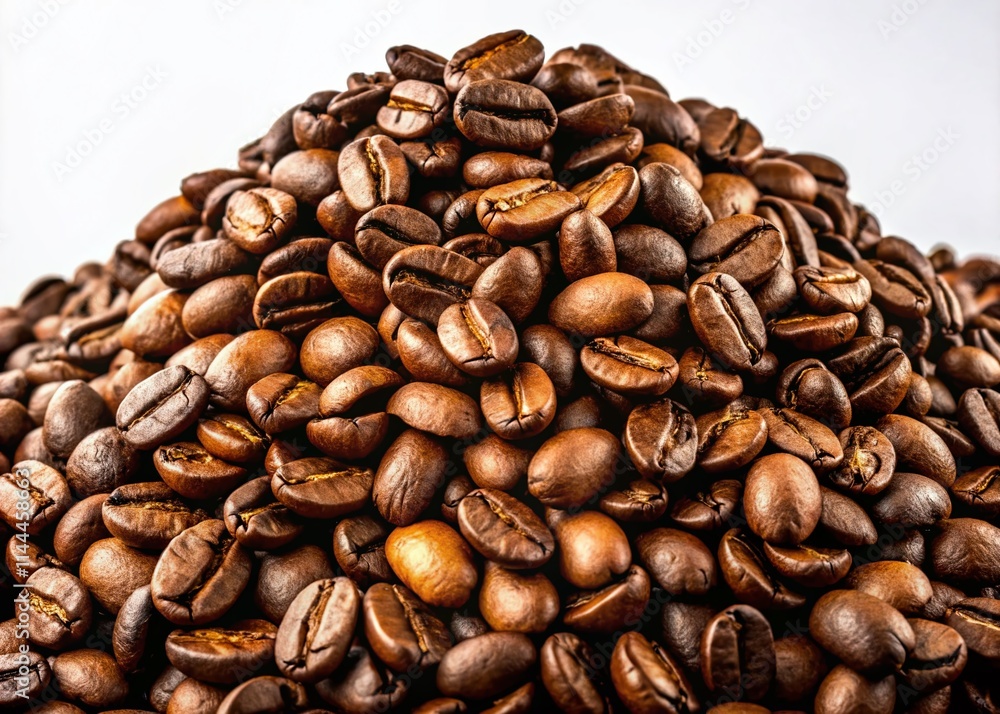 Fototapeta premium Urban Exploration Coffee Beans Still Life Photography - White Background Product Photo