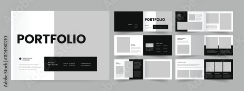landscape architecture portfolio design, portfolio layout, interior portfolio template
