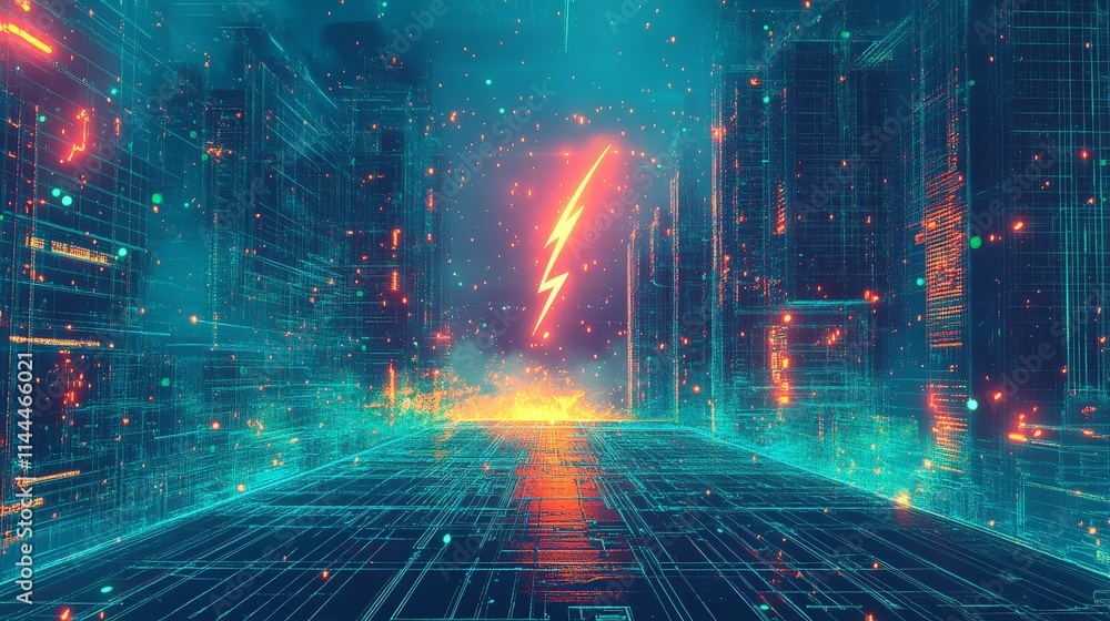Futuristic glowing green battery symbolizing energy storage Futuristic glowing green battery symbolizing energy storage