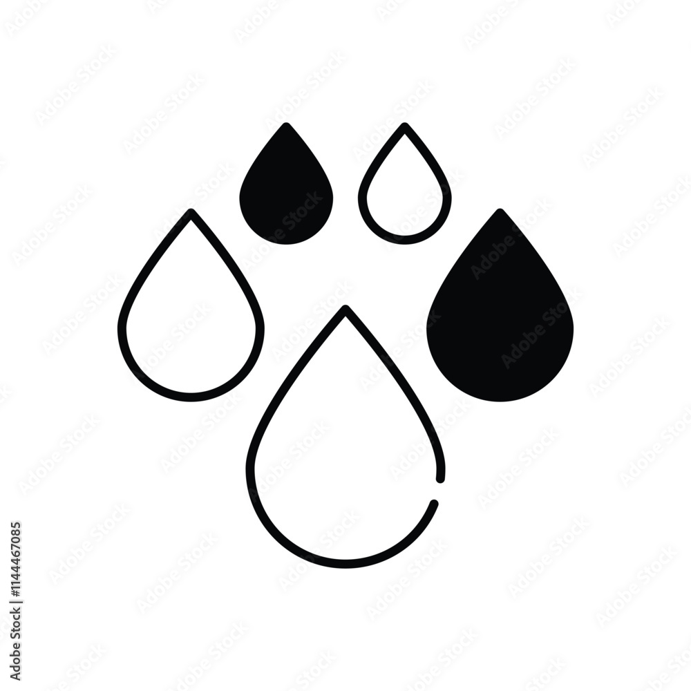 Blood Drops vector icon Blood Drops vector icon