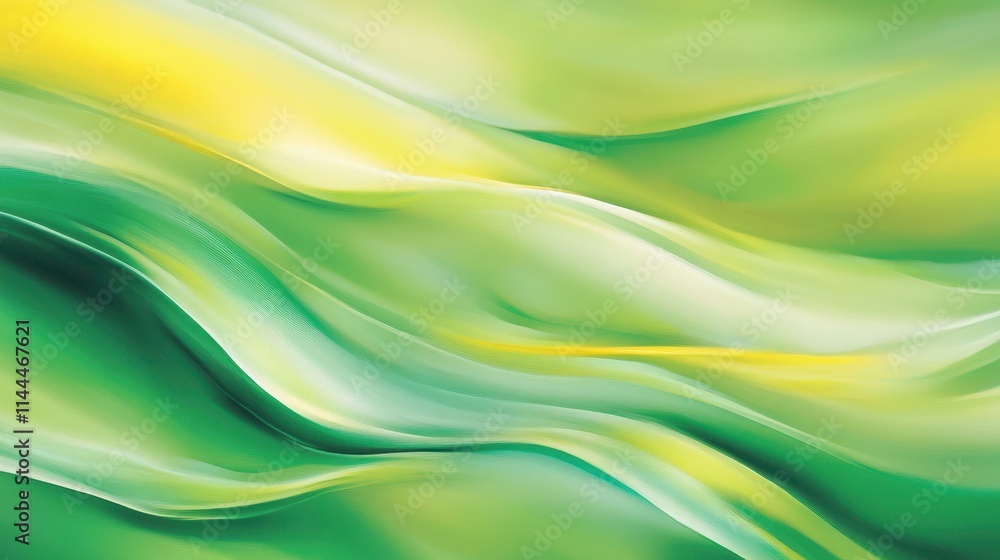 Bright green and yellow flowing abstract waves with sparkles and highlights, creating a vibrant, energetic background. Concept: growth, vitality, energy. Bright green and yellow flowing abstract waves with sparkles and highlights, creating a vibrant, energetic background. Concept: growth, vitality, energy.