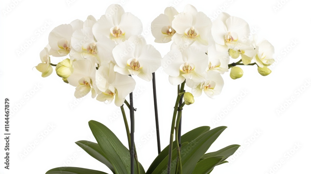 white orchids in bloom white orchids in bloom