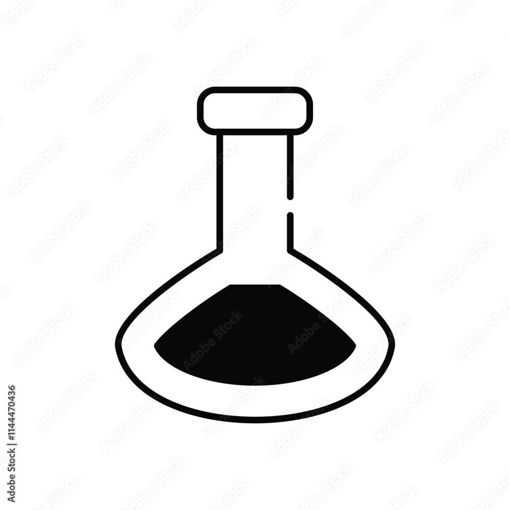 Lab Flask vector icon Lab Flask vector icon