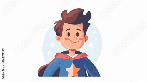 Unique Cartoon Icon Illustration with Fantastic Me Slogan for Creative Projects photo