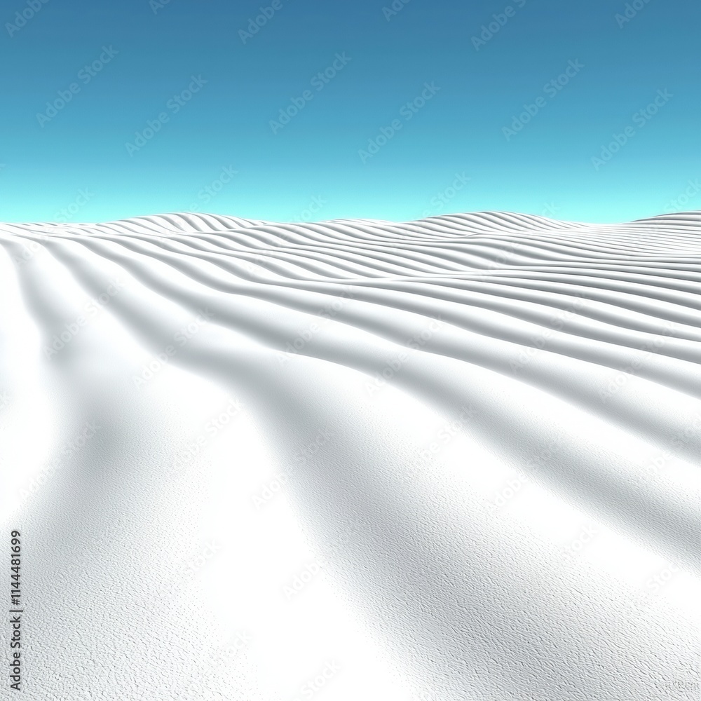 Obraz premium Serene Snowscape Undulating White Winter Landscape