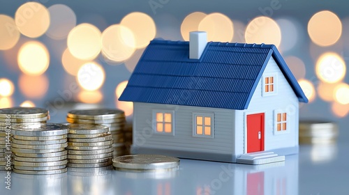 Homeownership Costs House Model Coins