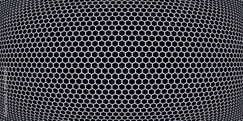 Dark hexagon wallpaper or background vector illustration