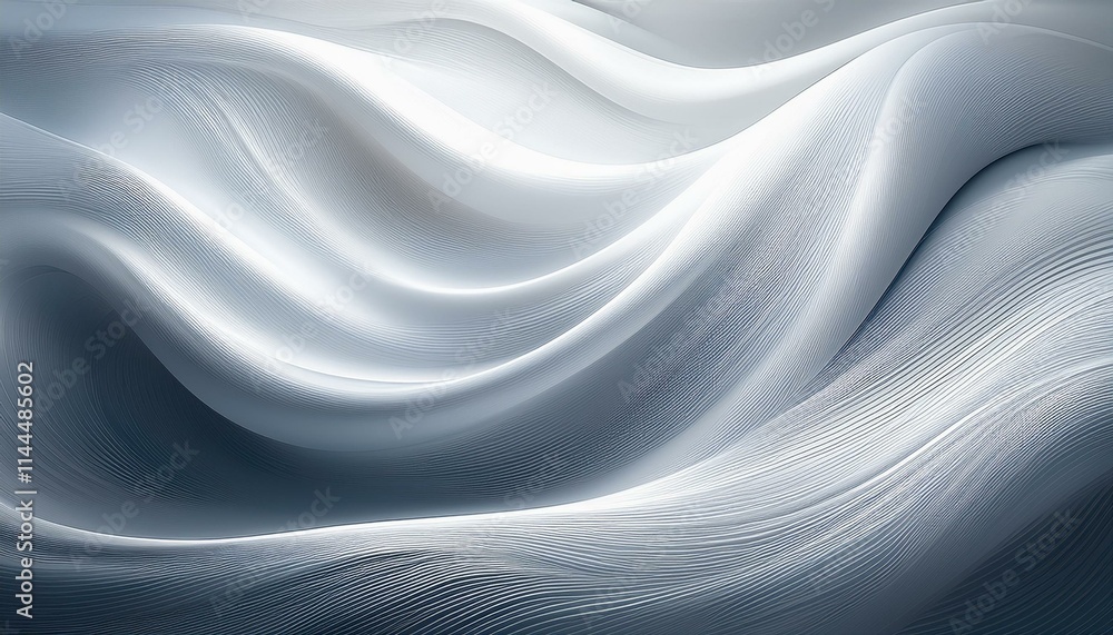 White bright abstract background with smooth lines White bright abstract background with smooth lines