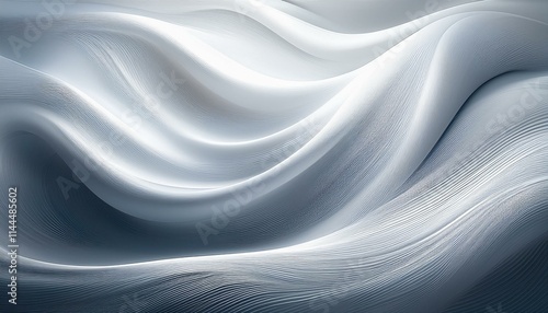 Wallpaper Mural White bright abstract background with smooth lines Torontodigital.ca